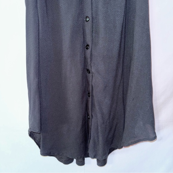 Mossimo Supply Co. Black Button-Down Tank Top - Picture 2 of 9